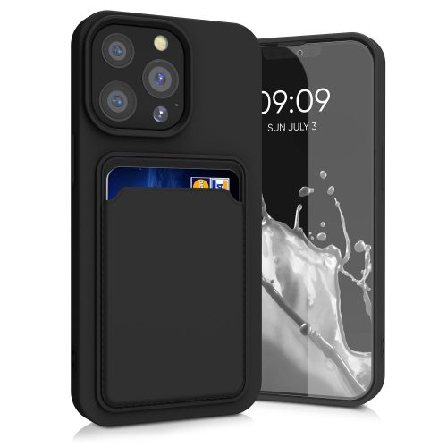 Калъф за iPhone 13 Pro, Силиконов, Черен, 55969.01