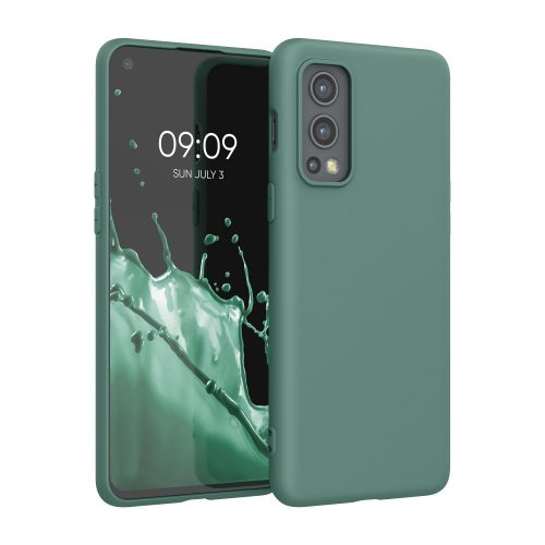 Кейс за OnePlus Nord 2 5G, Силиконов, Зелен, 56036.166, kwmobile