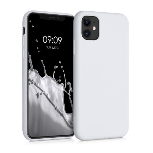 Калъф за Apple iPhone 11, Силиконов, Бял, 50791.48, kwmobile