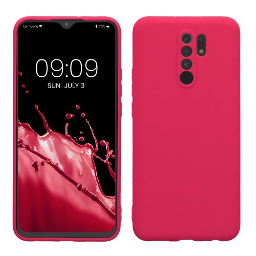 Кейс за Xiaomi Redmi 9, Силиконов, Розов, 52766.77, kwmobile