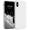 Калъф за Apple iPhone X / iPhone XS, Силиконов, Бял, 42492.02, kwmobile