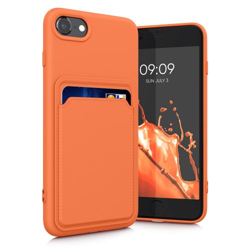 Калъф за Apple iPhone 8 / iPhone 7 / iPhone SE 2, силиконов, оранжев, 55117.29, kwmobile