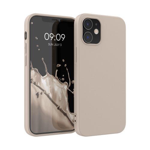 Калъф за Apple iPhone 12 / iPhone 12 Pro, Силиконов, Крем, 53938.96, kwmobile