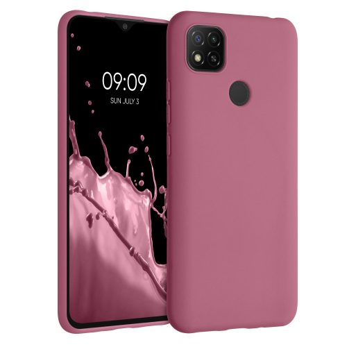 Кейс за Xiaomi Redmi 9C, силиконов, розов, 52850.167, kwmobile