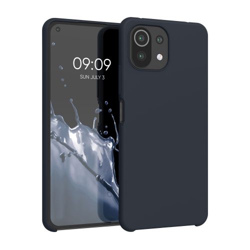 Капак за Xiaomi Mi 11 Lite 5G, Силиконов, Син, 54730.186, kwmobile