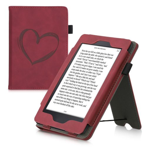 Калъф за Kindle Paperwhite 7, Екологична кожа, Червен, kwmobile, 55675.02