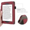 Калъф за Kindle Paperwhite 7, Екологична кожа, Червен, kwmobile, 55675.02