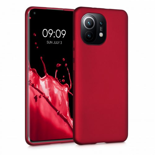 Кейс за Xiaomi Mi 11, Силиконов, Червен, 54189.36, kwmobile