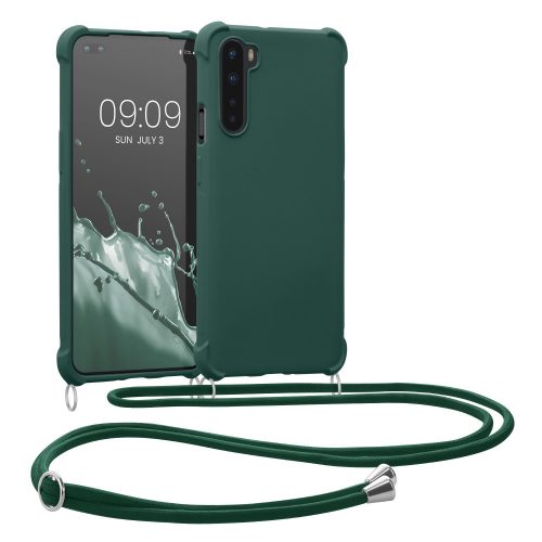 Кейс за OnePlus Nord, Силиконов, Зелен, 55677.80, kwmobile