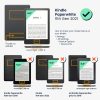 Капак за Kindle Paperwhite 11, текстилен, сив, kwmobile, 56259.19