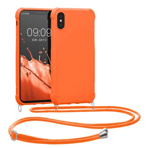 Калъф за Apple iPhone X / iPhone XS, силиконов, оранжев, 49915.150, kwmobile