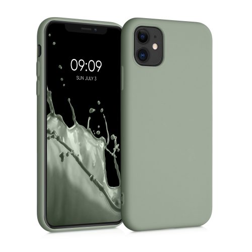 Калъф за Apple iPhone 11, Силиконов, Зелен, 50791.172, kwmobile