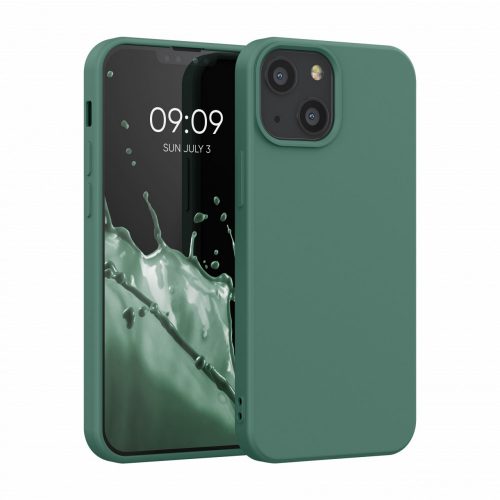 Калъф за Apple iPhone 13 Mini, Силиконов, Зелен, 55931.166, kwmobile