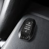 Калъф за автомобилен ключ за Peugeot / Citroen - 3 бутона - Keyless Go, kwmobile, пластмаса, черен / сив, 56474.01