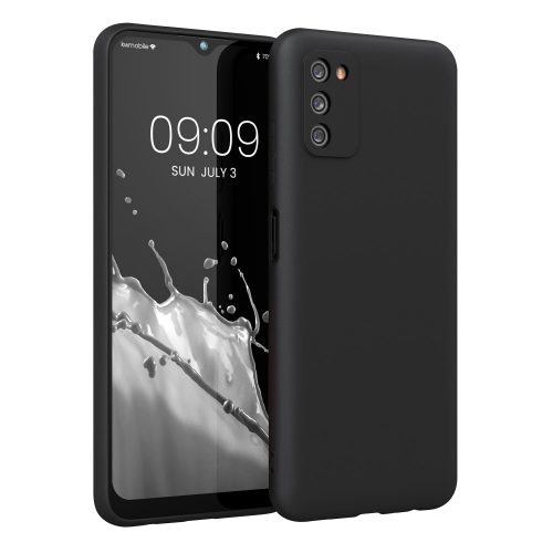 Калъф за Samsung Galaxy A03s, силиконов, черен, 56517.47, kwmobile