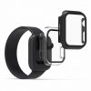 Комплект от 2 калъфа за Apple Watch 7 (41mm), kwmobile, защитно стъкло, черен / прозрачен, 56540.01