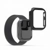 Комплект от 2 калъфа за Apple Watch 7 (41mm), kwmobile, защитно стъкло, черен / прозрачен, 56540.01