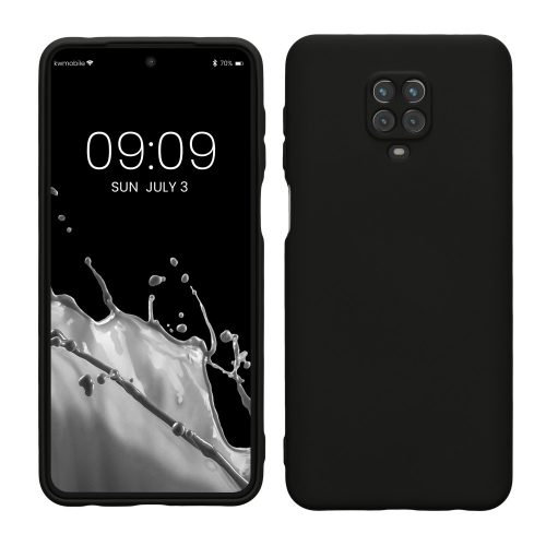 Калъф за Xiaomi Redmi Note 9S / Redmi Note 9 Pro / Redmi Note 9 Pro Max, силиконов, черен, 56562.01, kwmobile