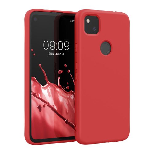 Кейс за Google Pixel 4a, Силиконов, Червен, 52622.208, kwmobile