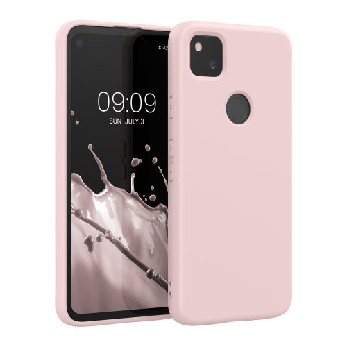 Кейс за Google Pixel 4a, Силиконов, Розов, 52622.225, kwmobile