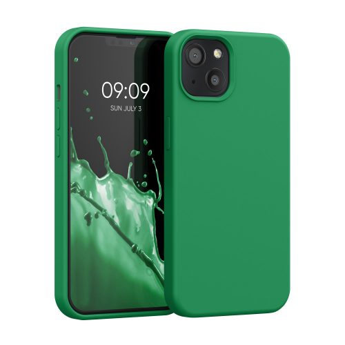 Калъф за Apple iPhone 13, Силиконов, Зелен, 55878.227, kwmobile