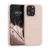 Калъф за Apple iPhone 13 Pro, Силиконов, Крем, 55880.225, kwmobile