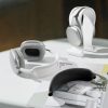 Каишка за слушалки Apple Airpods Max, Kwmobile, Бяла, Силикон, 56698.02