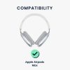 Каишка за слушалки Apple Airpods Max, Kwmobile, черна, силикон, 56698.01