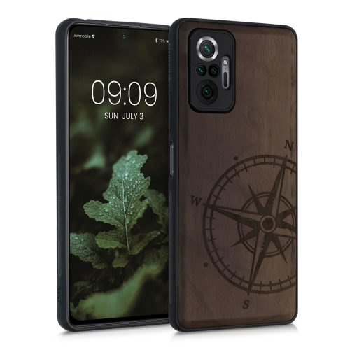 Калъф за Xiaomi Redmi Note 10 Pro, дърво, кафяв, 55940.02, kwmobile