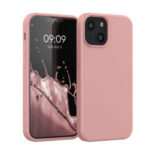 Калъф за Apple iPhone 13 Mini, Силиконов, Розов, 55877.193, kwmobile