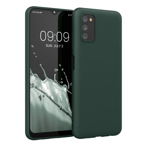 Калъф за Samsung Galaxy A03s, Силиконов, Зелен, 56517.169, kwmobile