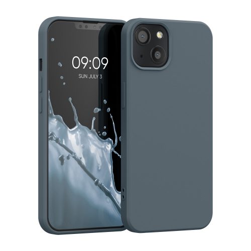 Калъф за Apple iPhone 13, Силиконов, Син, 55948.202, kwmobile