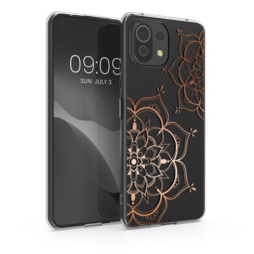 Калъф Kwmobile за Xiaomi Mi 11 Lite 5G/11 Lite 5G NE, силиконов, прозрачен/розов, 57081.02