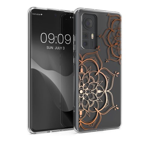 Калъф Kwmobile за Xiaomi 12/12X, силиконов, прозрачен/розов, 57097.02