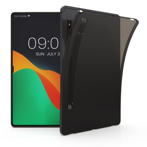 Капак за таблет Samsung Galaxy Tab S8, Kwmobile, Черен/Прозрачен, Силикон, 57127.01