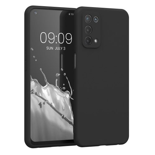 Калъф Kwmobile за OPPO A74 5G/A54 5G, силиконов, черен, 57256.47