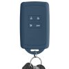 Калъф за автомобилен ключ за Renault 4 бутона - Smart Key, Kwmobile, син, силикон, 48035.202