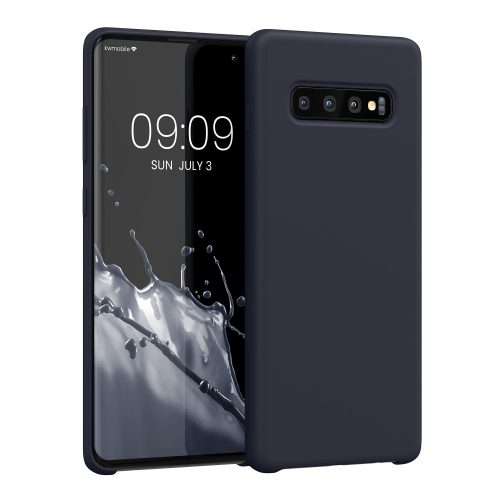 Калъф Kwmobile за Samsung Galaxy S10 Plus, силиконов, син, 49028.186