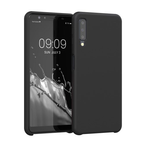 Калъф Kwmobile за Samsung Galaxy A7 (2018), силиконов, черен, 47730.01