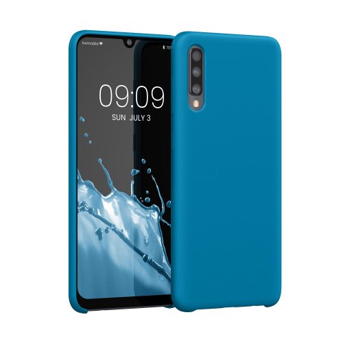 Калъф Kwmobile за Samsung Galaxy A50, силиконов, син, 48715.224