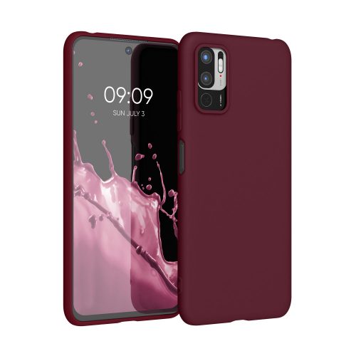 Калъф Kwmobile за Xiaomi Redmi Note 10 5G, силиконов, червен, 54947.187