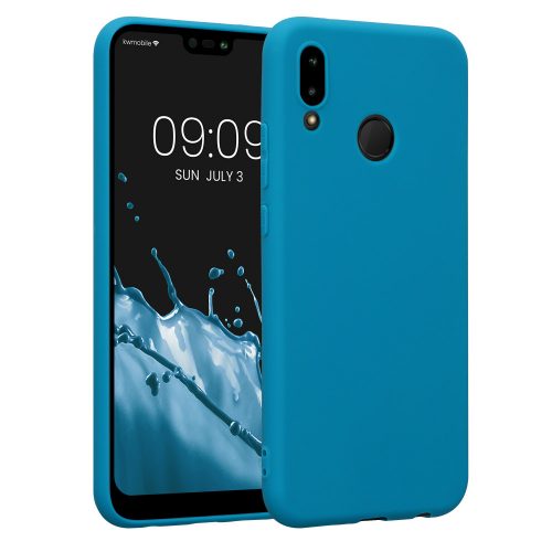 Калъф Kwmobile за Huawei P20 Lite, Силиконов, Син, 44358.224