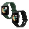 Комплект от 2 каишки за Xiaomi Mi Watch Lite/Redmi Watch, Kwmobile, Черен/Зелен, Силикон, 54778.03