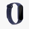 Комплект от 2 каишки за Xiaomi Mi Smart Band 6/Mi Band 6/Mi Band 5, Kwmobile, черен/син, силикон, 57428.02