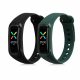 Комплект от 2 каишки за Oppo Band Sport, Kwmobile, черно/зелено, силикон, 57437.03