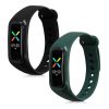 Комплект от 2 каишки за Oppo Band Sport, Kwmobile, черно/зелено, силикон, 57437.03