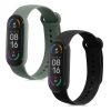 Комплект от 2 каишки за Xiaomi Mi Smart Band 6/Mi Band 6/Mi Band 5, Kwmobile, черен/зелен, силикон, 57428.04