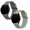 Комплект 2 каишки за Samsung Galaxy Watch 4 (40mm), Kwmobile, сиво/зелено, силикон, 57420.02