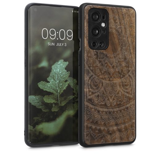 Калъф Kwmobile за OnePlus 9 Pro, дърво, кафяв, 54433.02