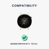 Комплект от 2 каишки за Huawei Watch GT 3 Pro (43mm)/Watch GT 3 (42mm), Kwmobile, Черен/Син, Силикон, 57109.02